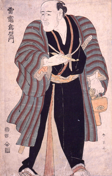 雷電為右衛門（1767〜1825）　勝川春英 画