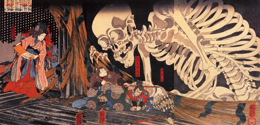 画力ハンパない 日本画や浮世絵に描かれた髑髏 ドクロ たち２１選
