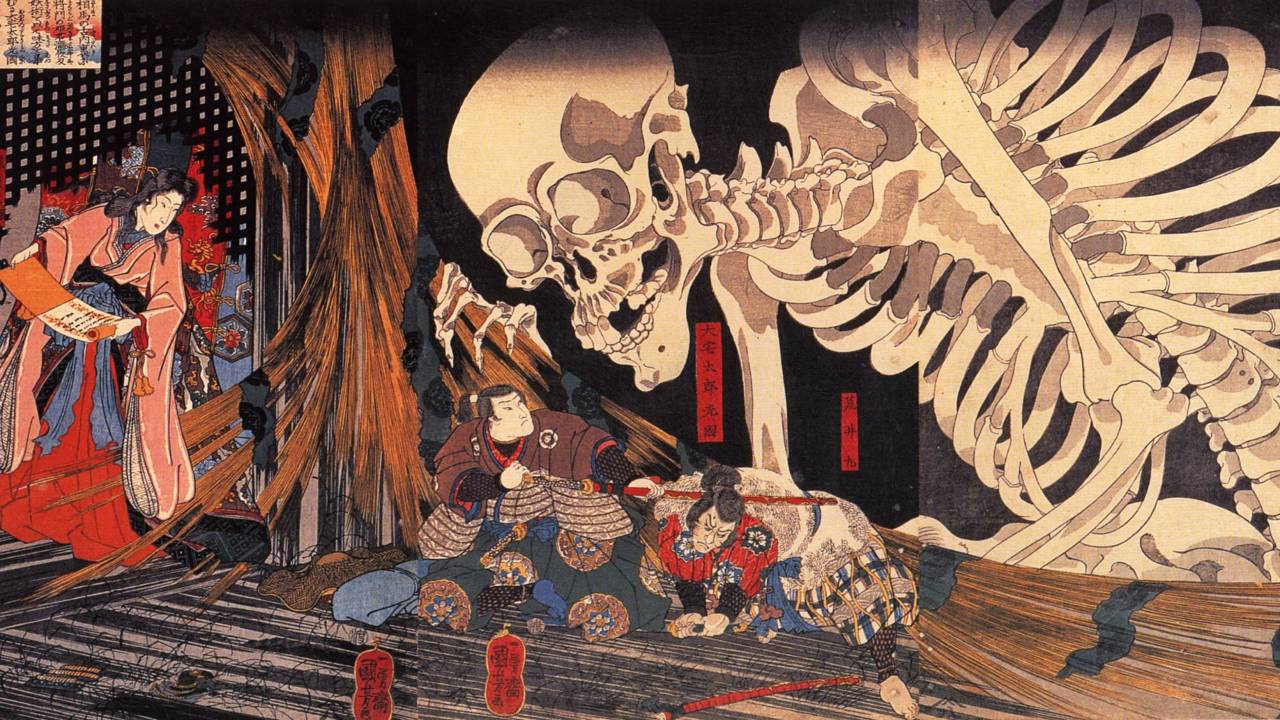 画力ハンパない！日本画や浮世絵に描かれた髑髏（ドクロ）たち２１選