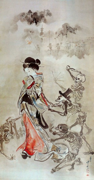 画力ハンパない 日本画や浮世絵に描かれた髑髏 ドクロ たち２１選 アート 日本画 浮世絵 Japaaan