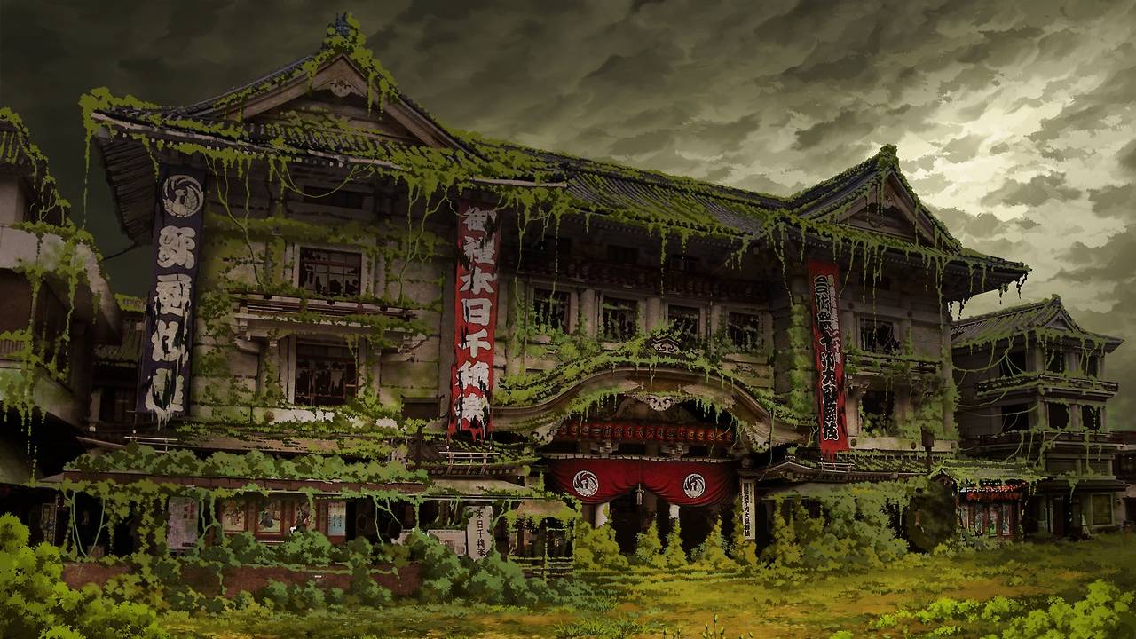 廃墟と化した懐かしの歌舞伎座。このイラストは最強すぎる！