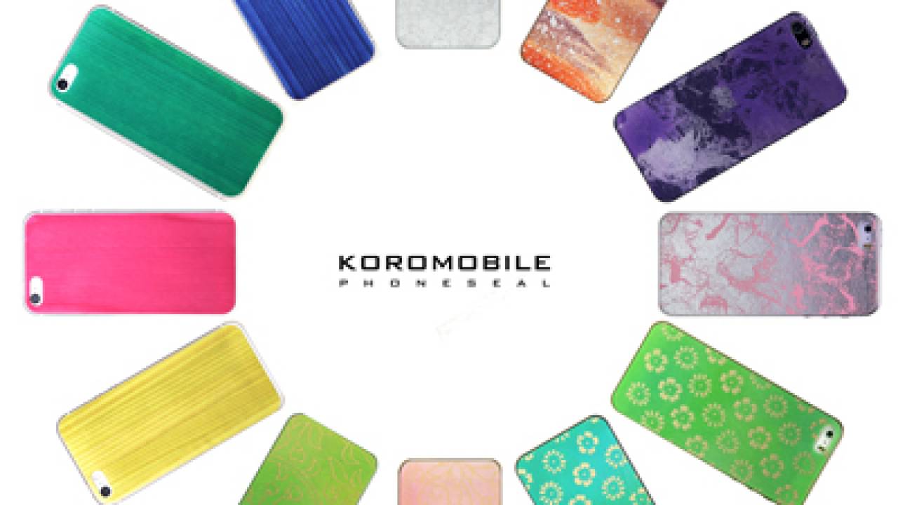 京都の職人の手仕事で作られたiPhone着せ替えシール「KOROMOBILE」