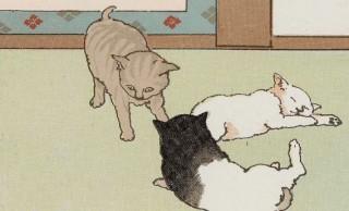 これはユルい！日本画家 梶田半古が源氏物語で描いたネコちゃんが可愛ゆるすぎる！