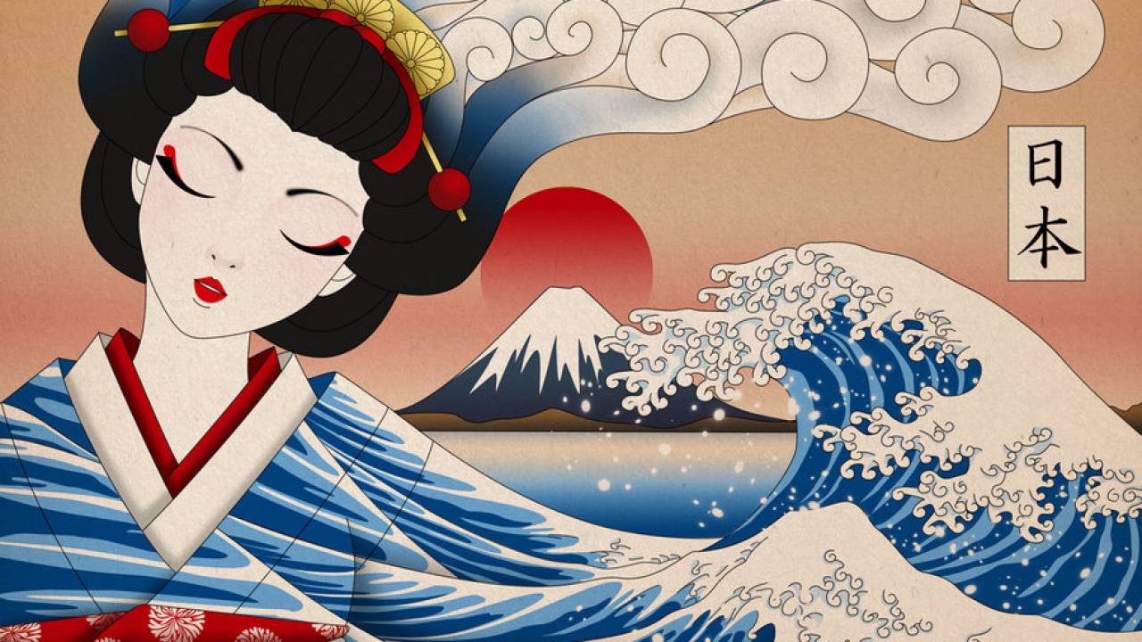 ステキすぎる 浮世絵ライクに描かれた日本がモチーフのイラスト 日本画 浮世絵 Japaaan