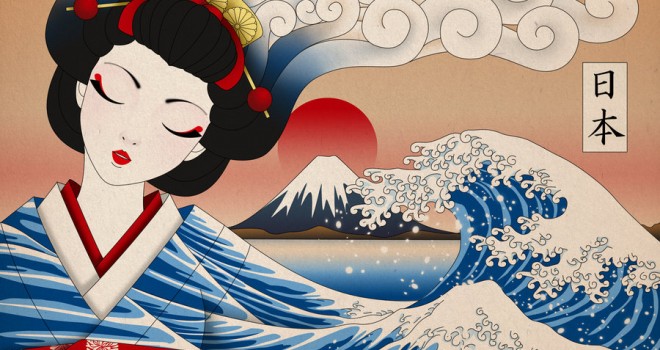 ステキすぎる 浮世絵ライクに描かれた日本がモチーフのイラスト 日本画 浮世絵 Japaaan