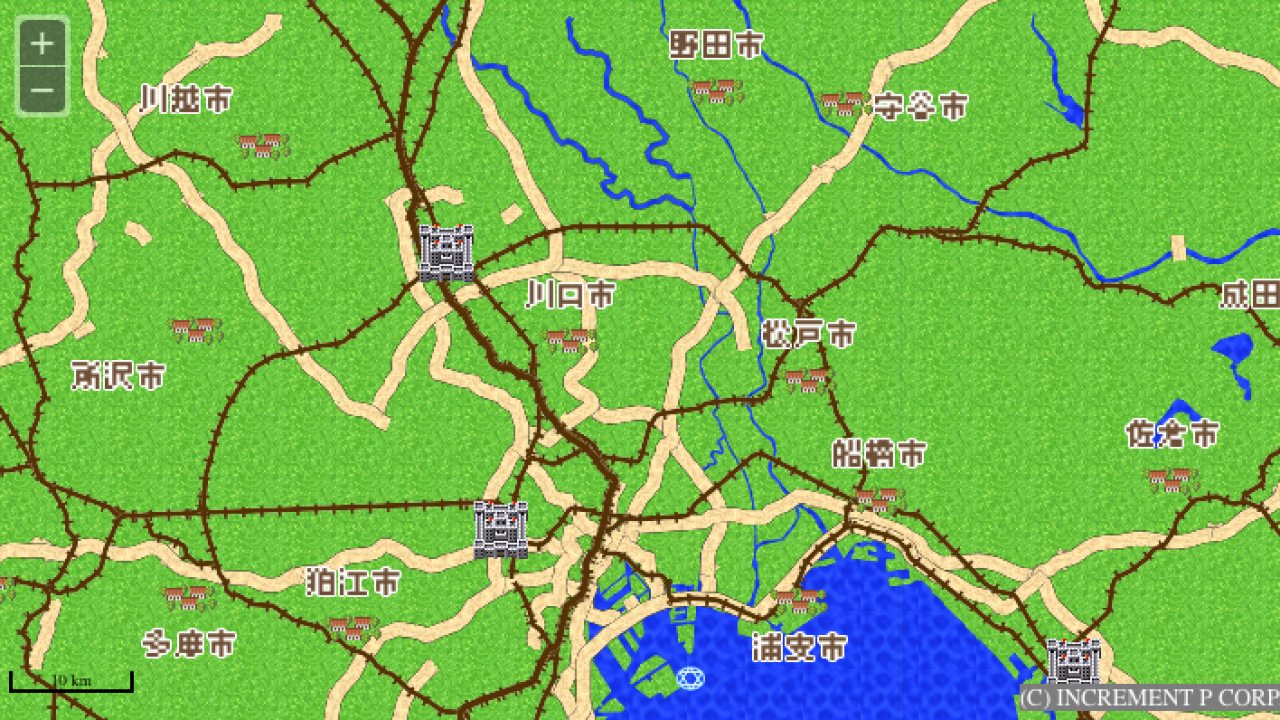 日本がまるで冒険RPGの舞台に！？MapFanがRPG風マップを提供開始！古地図風も開発中