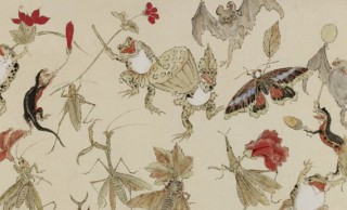 鳥獣戯画に通じる可愛さ！河鍋暁斎が描く昆虫やカエルの日本画がおもしろい！