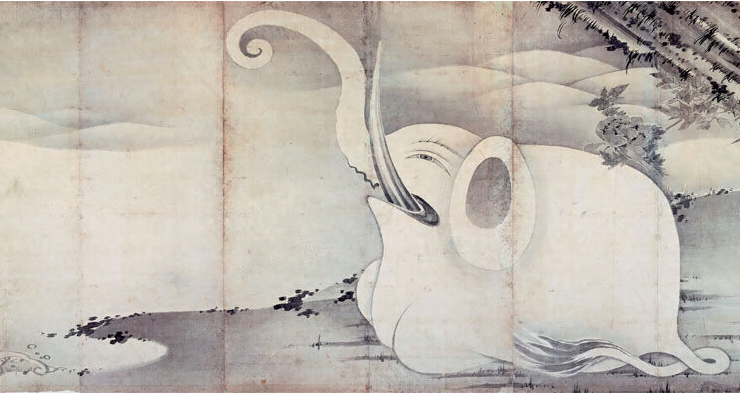 かわいさゆるキャラ級♪ 伊藤若冲の描くゾウさんのなんと愛らしいこと