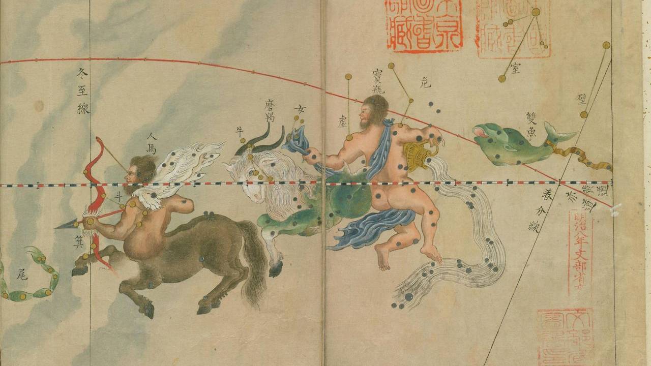 江戸時代に描かれた天体図（宇宙・星座）のデザインが実に趣があって興味深い