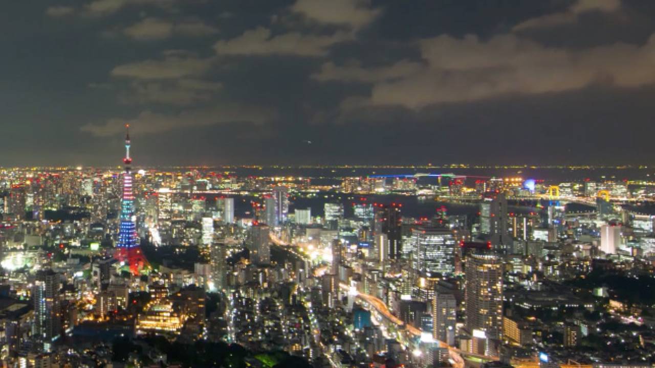 息をのむ美しさ！東京の彩り豊かな夜景を4Kで撮影したタイムラプス映像