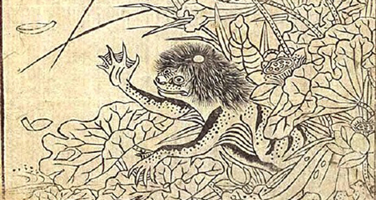 河童がカカシを担いでる絵 kappa.jpg