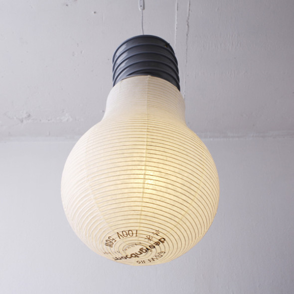 オシャレで可愛い 和紙製で提灯のような電球のようなランプシェード バルブランタン ライフスタイル Japaaan