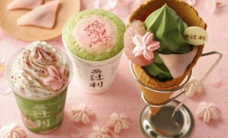 桜の香りがしてきそう！京都「辻利」の春限定ソフトクリームは華やかさ満点