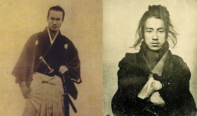 渋沢平九郎（左）、織田信福（右）