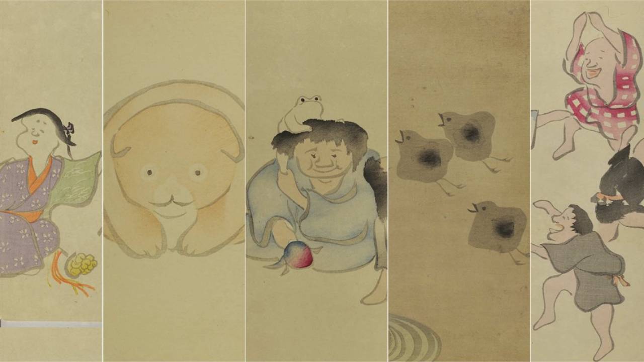 ぐうかわいぃ〜！！尾形光琳のことが好きすぎた江戸時代の絵師 中村芳中のユルふわ「光琳画譜」
