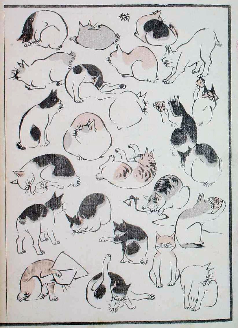 これは珍しいっ 浮世絵師 歌川広重によるスケッチ画集 浮世画譜 可愛い猫ちゃんも登場 アート 日本画 浮世絵 Japaaan