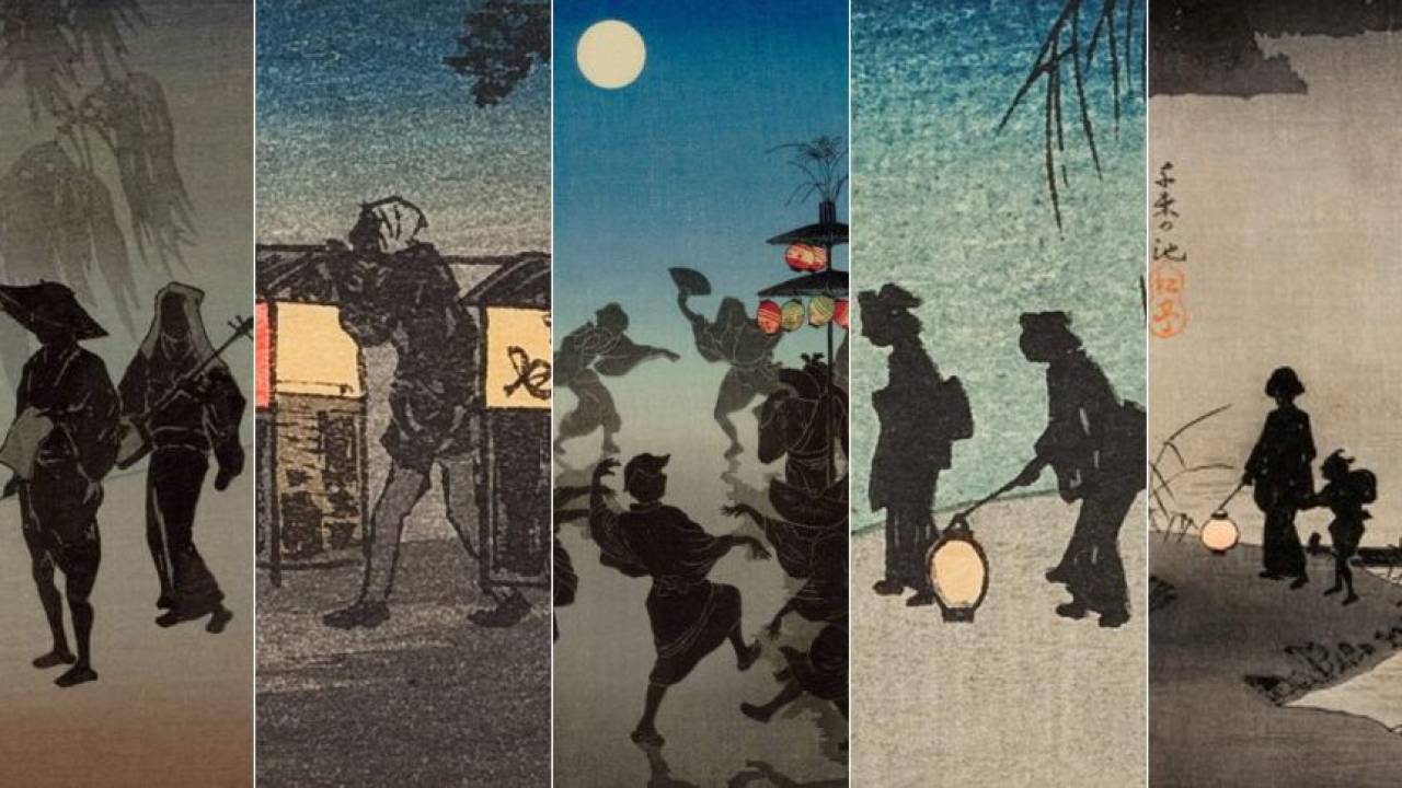 夜が夜以上に夜っぽい！シルエットを効果的に使った明治の浮世絵師「高橋松亭」の作品がステキ