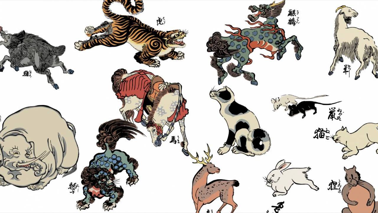 これは使えるぞーーっ！浮世絵に描かれた26種の動物がベクター素材になって無料ダウンロード公開