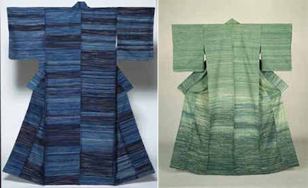 左から　《秋霞》1959（昭和34）年京都国立近代美術館、《津》1967（昭和42）年東京国立近代美術館（後期展示）