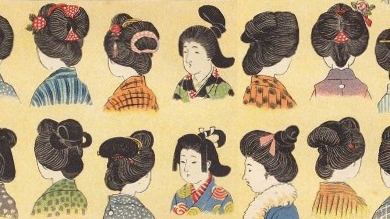 まさに女子向け百科事典！明治時代に出版、日本髪の結い方や日本の歴史などが詰まった「明治少女節用」
