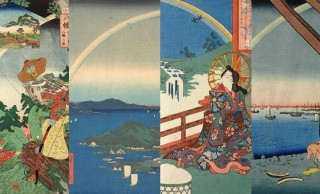 江戸時代は七色とは思ってなかった！？虹が描かれた珍しい浮世絵作品まとめ