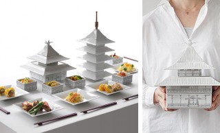 食卓に世界遺産！金閣寺がモチーフの波佐見焼の食器セット「古都うつわ　KINKAKU」