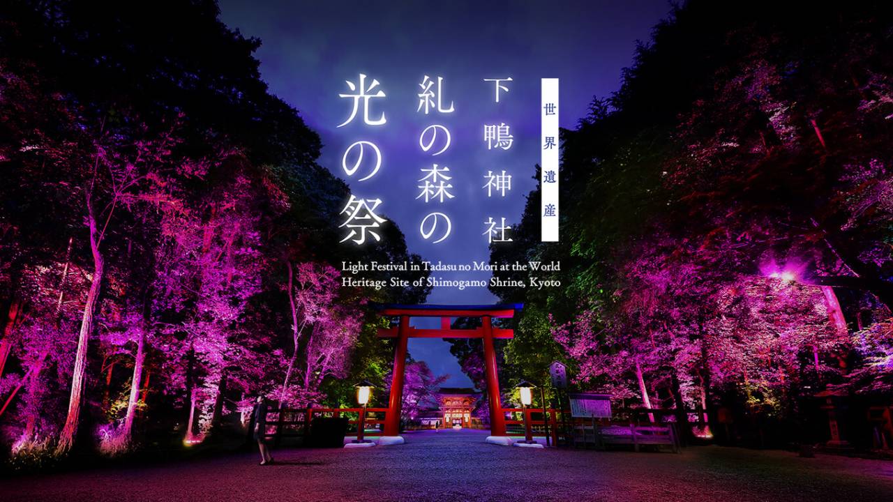いよいよ開催！世界遺産・下鴨神社が幻想的な光の空間に、チームラボによる「糺の森の光の祭」