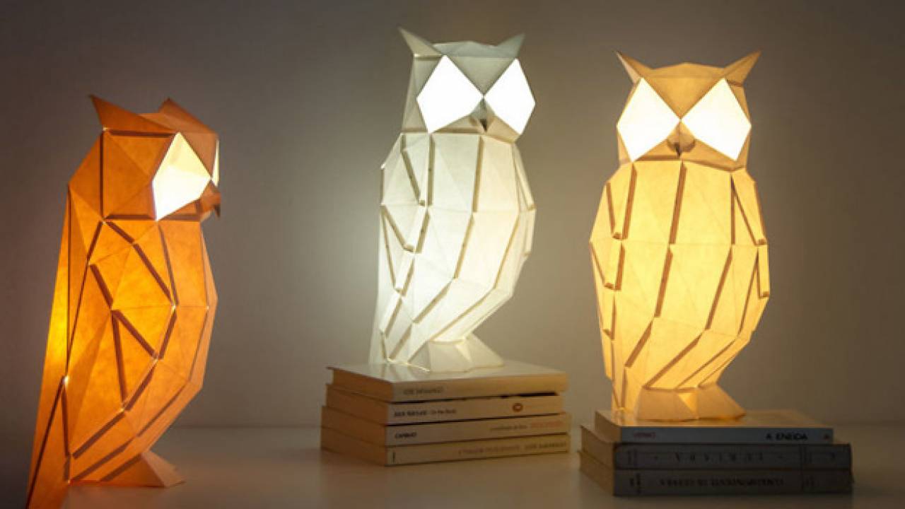 これはステキ〜っ！DIYでカンタン組み立て、「折り紙」モチーフの野生動物ペーパーランプ