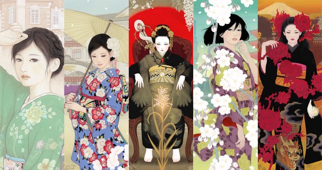 この表情 着物姿 魅力的 数々の美しき美人画を描く加藤美紀さんの作品世界がステキ アート 日本画 浮世絵 Japaaan