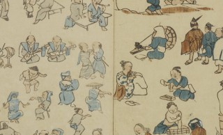 可愛いタッチにほっこり！江戸時代の職業や庶民の暮らしぶりを描いた絵手本「諸職人物画譜」