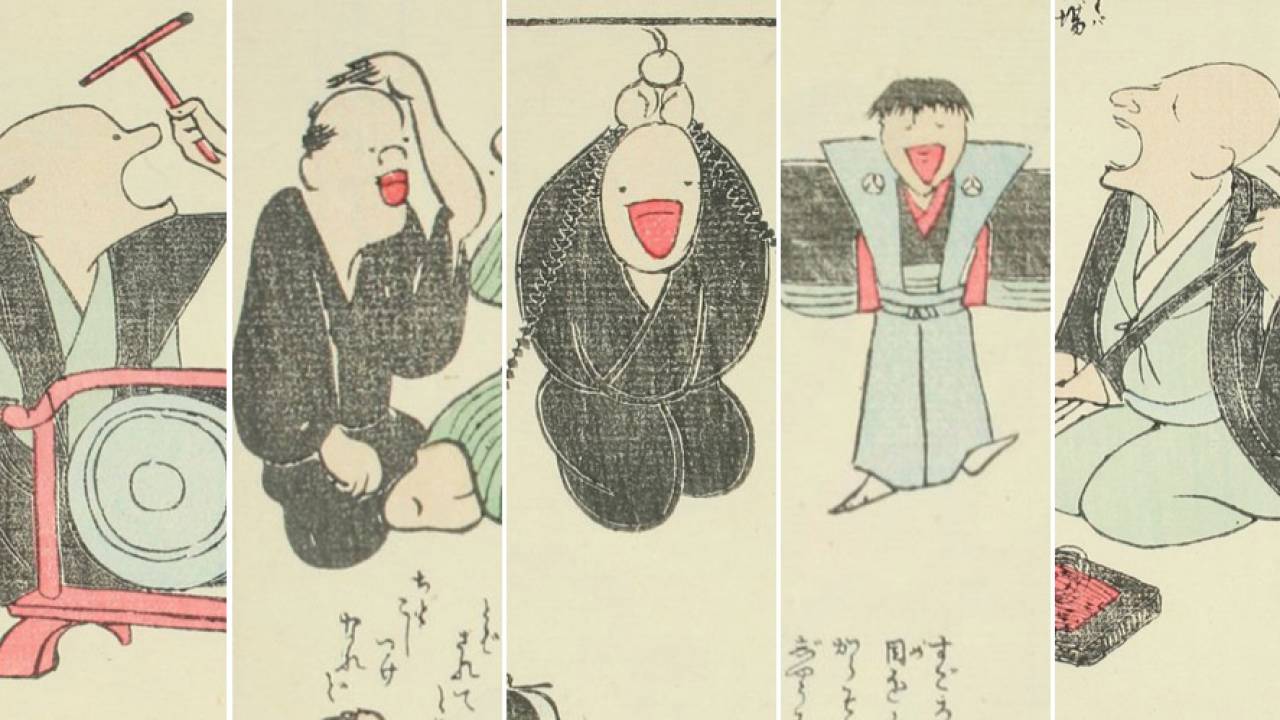 まるで現代の漫画！江戸時代の絵師・耳鳥斎の「絵本古鳥図賀比」が相変わらずユルさMAX