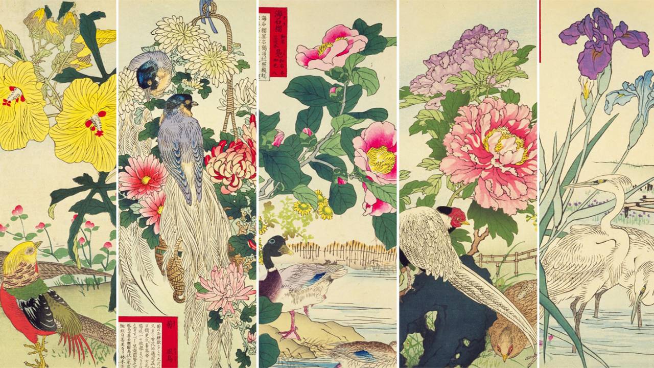 これぞ花鳥画のお手本！江戸〜明治期の日本画家・幸野楳嶺の「楳嶺花鳥 