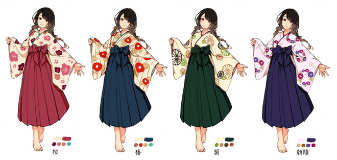 妄想を商品化 花柄4種類が揃った和風ルームウェア ゆる袴 が可愛い ファッション Japaaan