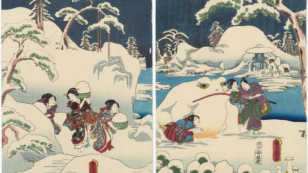 雪の日 お江戸の人はどうしてた 浮世絵で江戸時代にタイムトリップ パート１ 日本画 浮世絵 歴史 文化 Japaaan