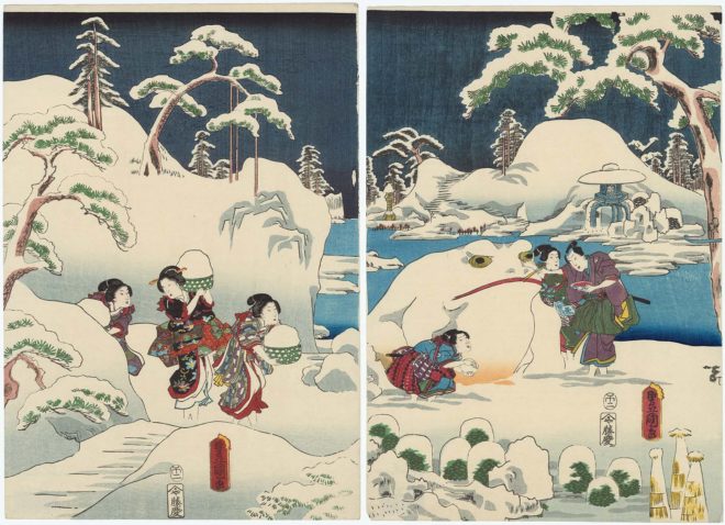 雪の日、お江戸の人はどうしてた？浮世絵で江戸時代にタイムトリップ：パート１ | 日本画・浮世絵 歴史・文化 - Japaaan - ページ 3