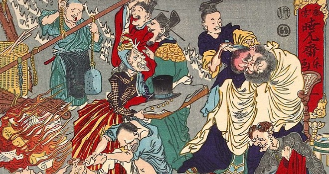 地獄も骸骨もドタバタ 文明開化を揶揄する明治時代の強烈な風刺画たち アート 日本画 浮世絵 歴史 文化 Japaaan