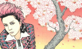 200枚限定！X JAPANのhideが浮世絵木版画で蘇る「hide 桜の景」
