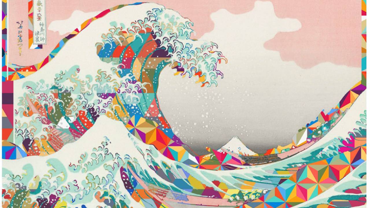葛飾北斎の人気作品モチーフのサイケなアートグッズ「NEO HOKUSAI」がカッコイイ！
