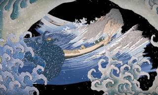 葛飾北斎が描いた様々な”水”を映像の中でつないだアート作品「北斎 水廻り」が壮大で美しい！