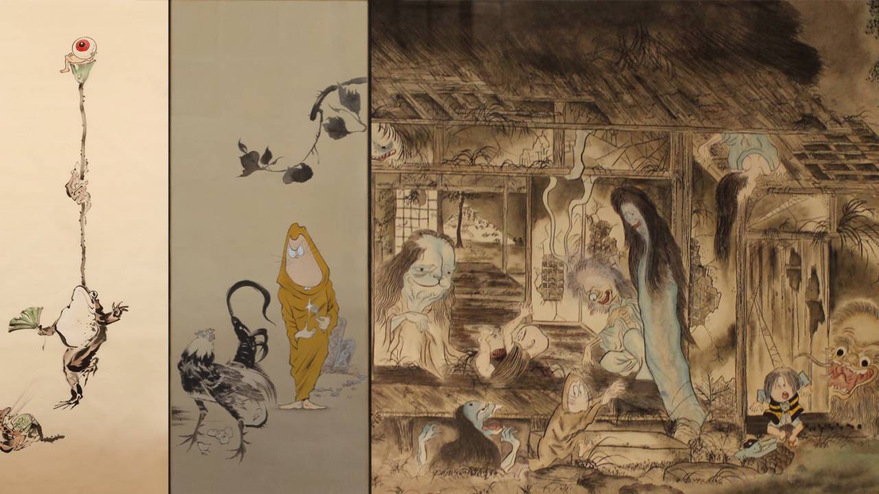 これは面白い！ゲゲゲ妖怪たちが日本画の名作にひょっこり登場するオマージュ画グッズが発売