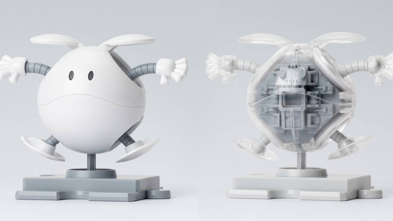 ガンダムの小型ロボット「ハロ」がクリア＆ホワイトの可愛いプラモデルになった！