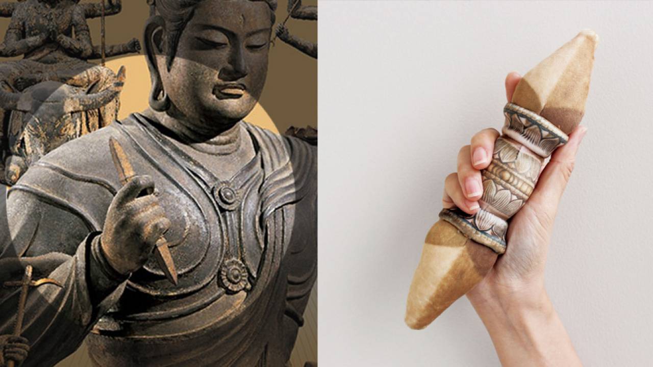 東寺のイケメン仏像「帝釈天」が手に持つ金剛杵がもちもちペンケースになった！