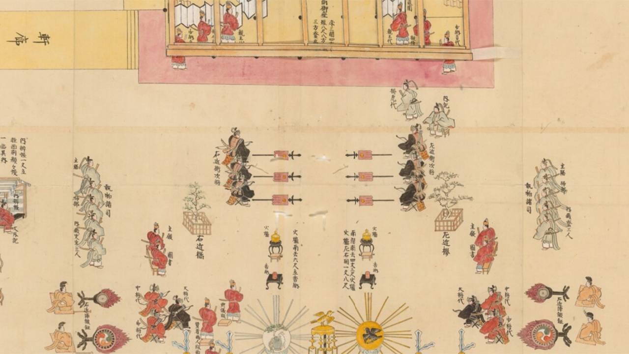 これが江戸時代の即位の儀式！天皇の即位に関する絵図4点を京大がデジタル化し無料ダウンロード公開