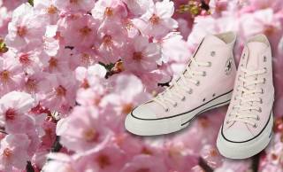 見頃を終え散った桜の花びらを使ったスニーカーがコンバースから登場！