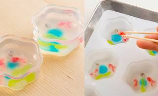 涼しげで可愛らしい和菓子が手軽に作れちゃう「シリコン型 金魚鉢セット」
