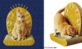 猫様の尊いお姿！仏像の光背をヒントに作られた「光背つめとぎ」で愛猫がご本尊に！