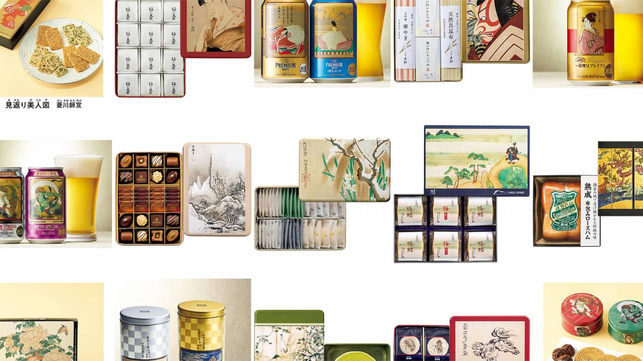 三越伊勢丹と東京国立博物館のコラボによるお歳暮ギフトの缶パッケージが素敵！