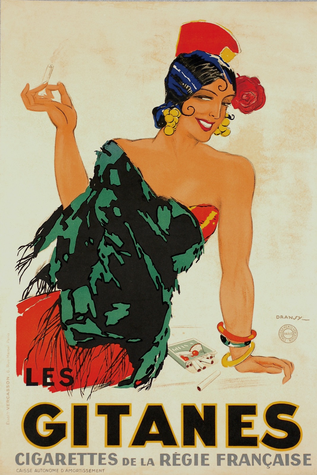 REGIE FRAN CAISE(フランス専売)“GITANES”ポスター デザイン：Jules