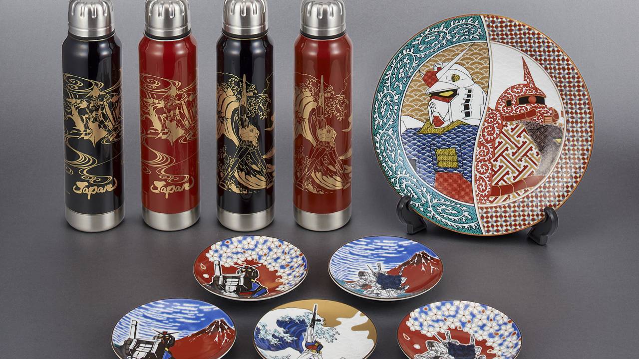 ガンダムが日本の伝統工芸とコラボ！越前漆器サーモボトルや九谷焼の豆皿が誕生