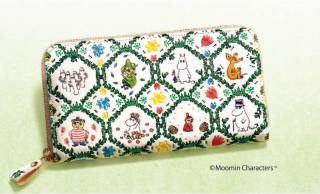 ムーミンに登場する16ものキャラクターがあしらわれた浅草文庫の長財布が新登場！